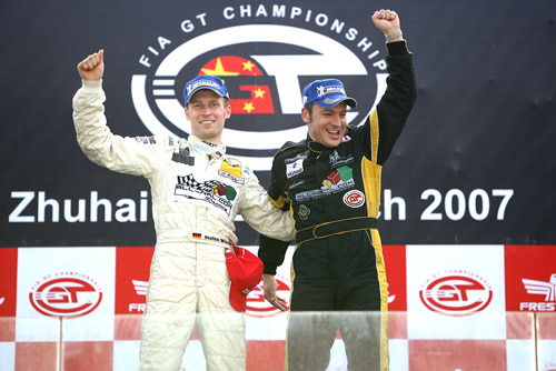 Stefan Mücke en Christope Bouchut (FOTO: www.fiagt.com)